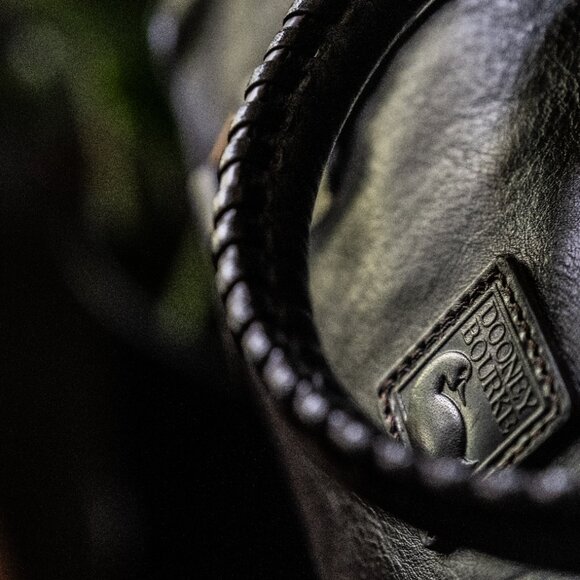 Dooney & Bourke Black Pebbled Leather Florentine Satchel a CLASSIC handbag - Picture 9 of 12